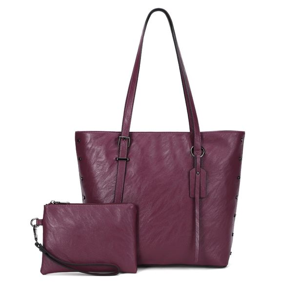 Handbag Tote Bag Pu Leather Large Shoulder Bag Top Handle Satchel >:) - Picture 1 of 7